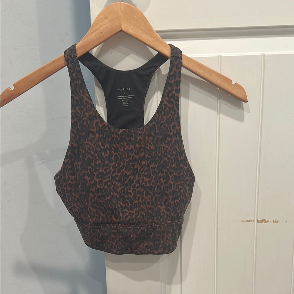 Varley Black and Brown Sports Bra Intimates & Sleepwear